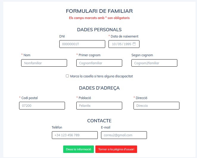 Formulari familiar
